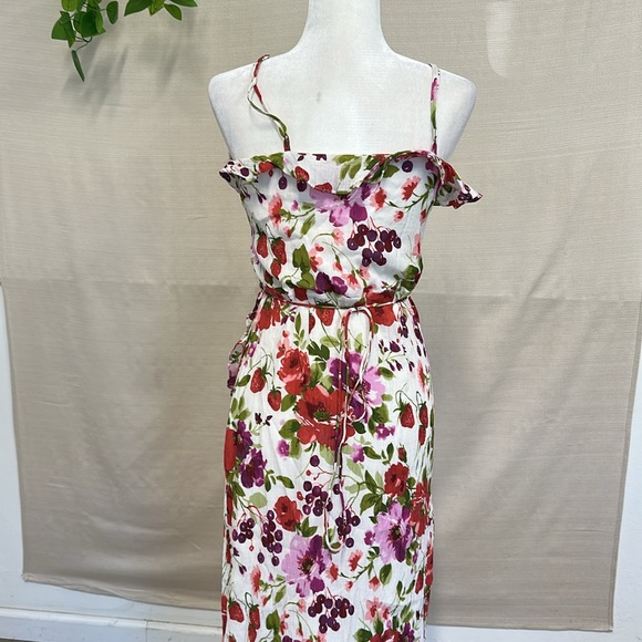 Abercrombie & Fitch Floral Maxi Dress - Red and Green - Picture 4 of 6